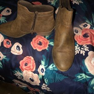 Brown booties